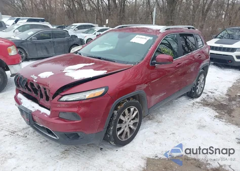 2014 Jeep Cherokee Limited z USA, uszkodzony, nr VIN 1C4PJLDB4EW113642